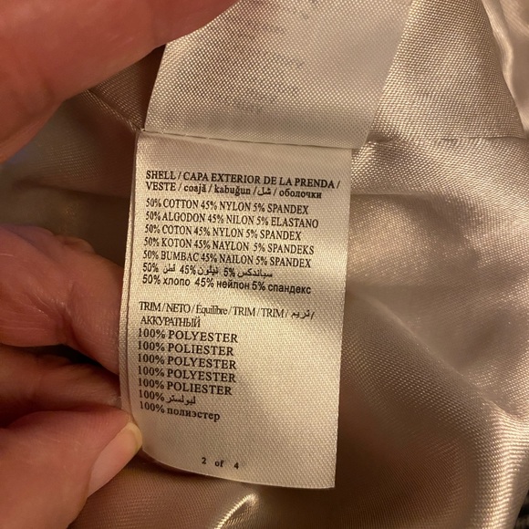 Bebe Ruffle Belted Duster Jacket | Color Powder Puff | Lightweight | Size Small - Picture 5 of 6